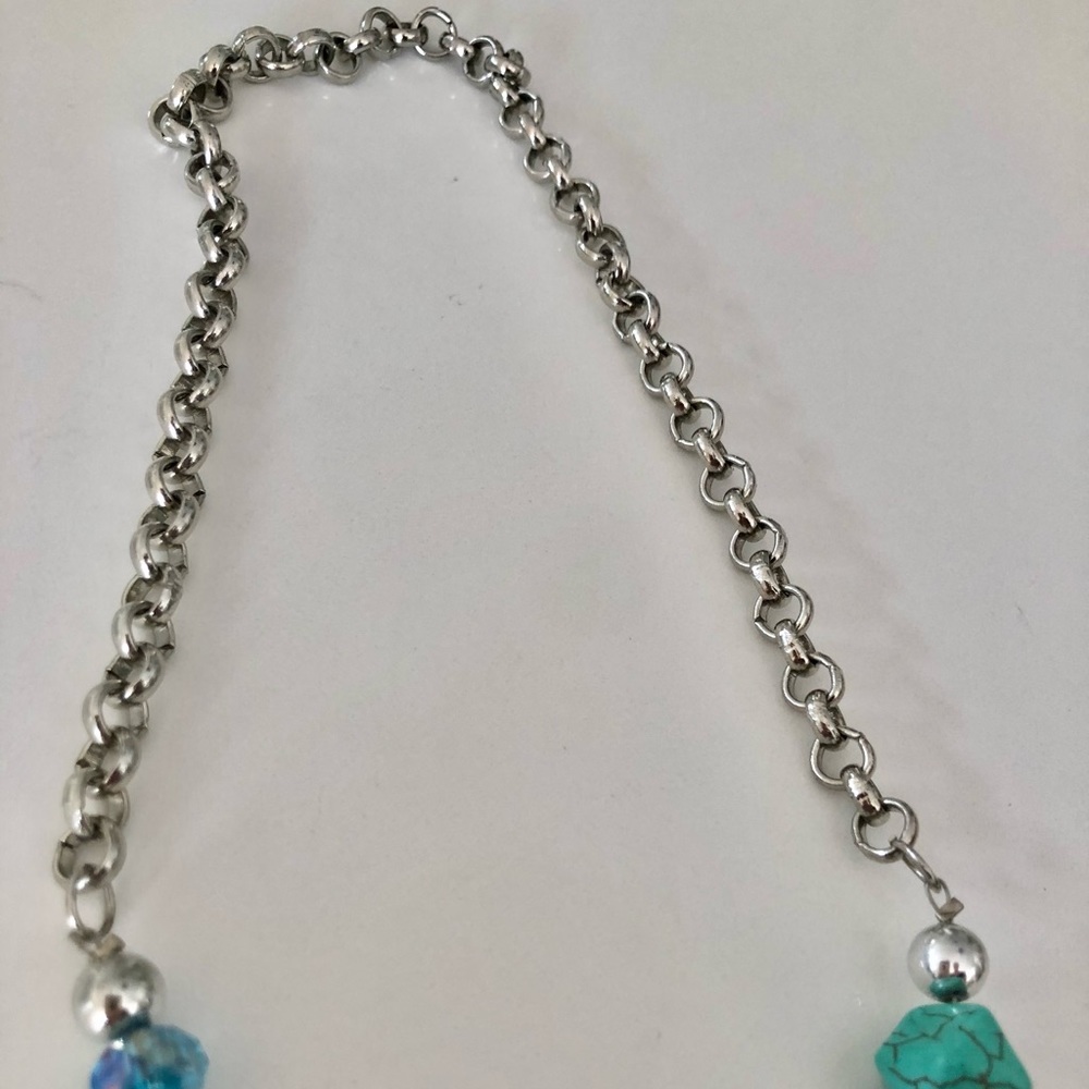 Boho Turquoise Necklace - Picture 6 of 7